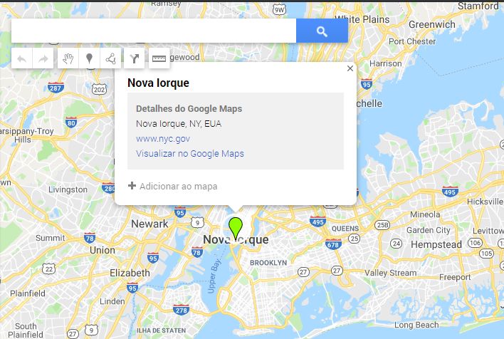 Encontrar POI no Google My Maps