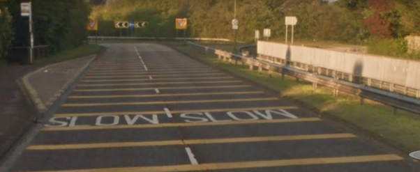 linhas de reducao de velocidade