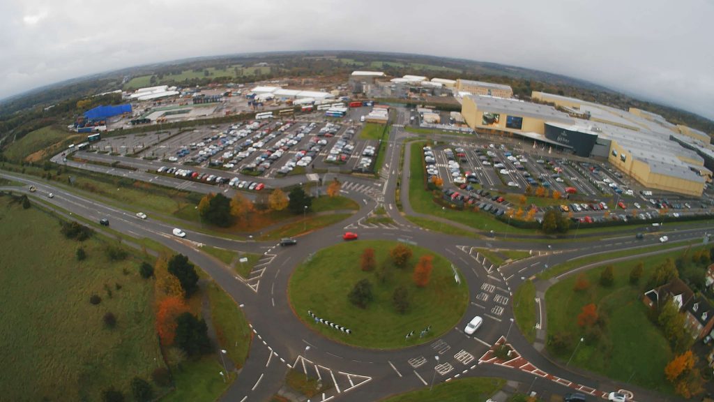 Vista Aérea dos Estudios da Warner em Leavesden