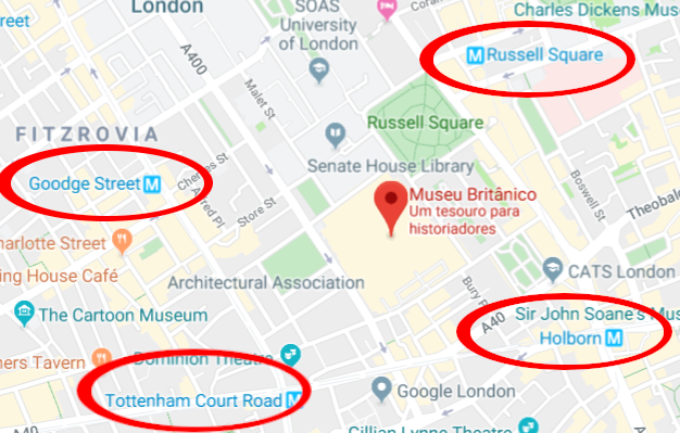 Mapa Museu Britanico