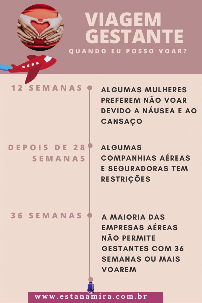Infográfico Gestante - Está na Mira Viagem - www.estanamira.com.br