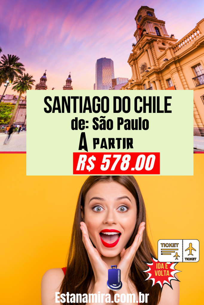 Pin passagem barata Santiago do Chile São Paulo 